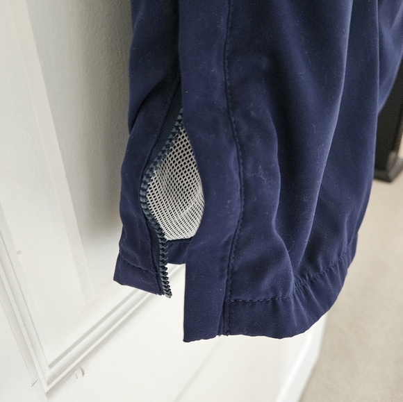 Vintage Diadora Womens Medium Track Pants Blue Pockets Zipper at Ankle Lined - Picture 2 of 10